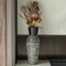 Uniquewise Trumpet Classic Style Straight Designed Table Vase for Entryway Dining or Living Room, Ceramic Black QI004037 - alternate 7